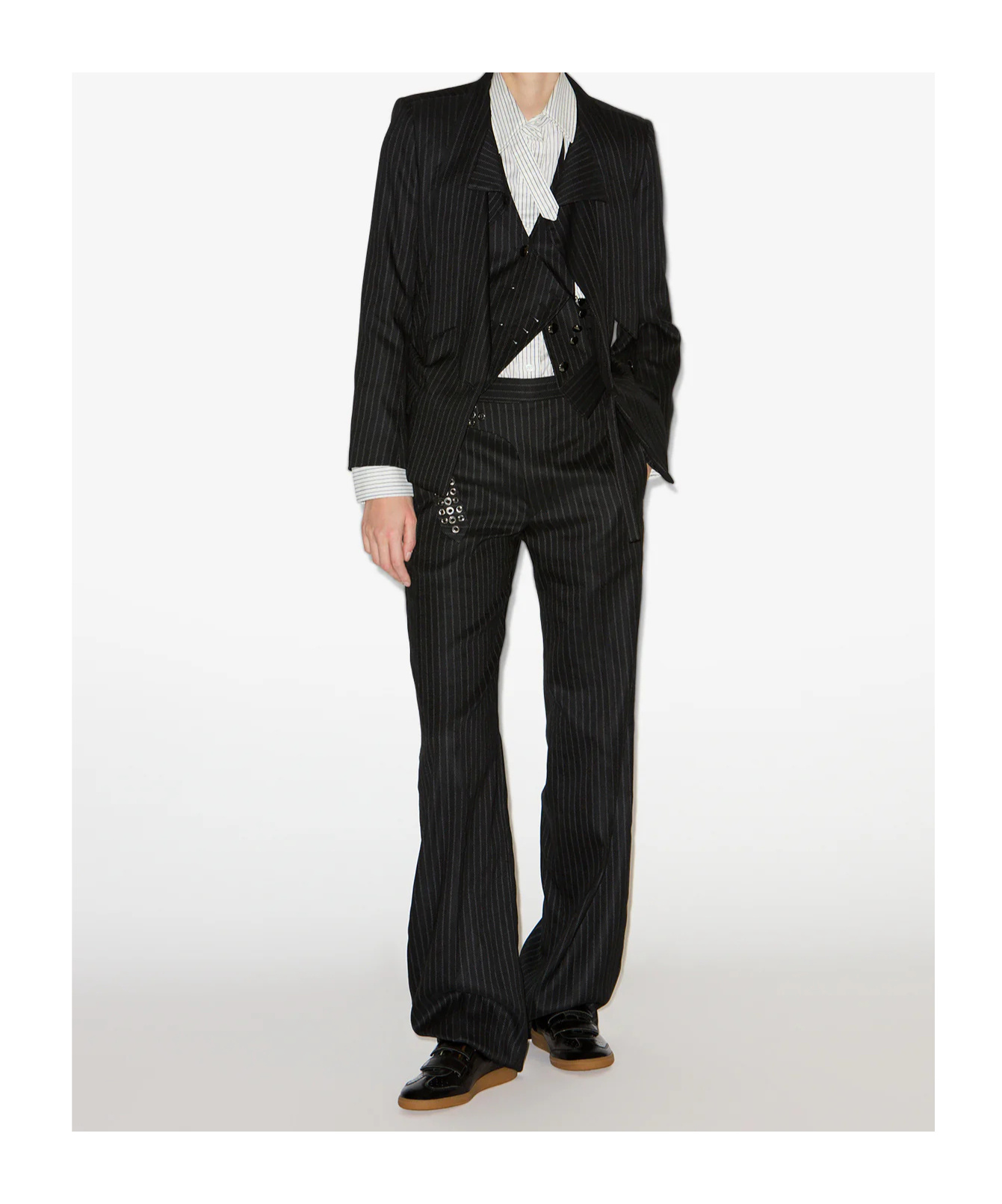 Isabel Marant Beth Croc-effect Leather Sneakers In Black