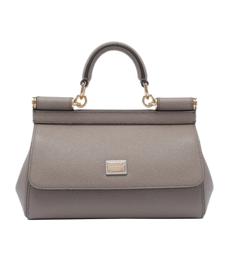 Dolce & Gabbana Top Handle Shoulder Bag In Gray