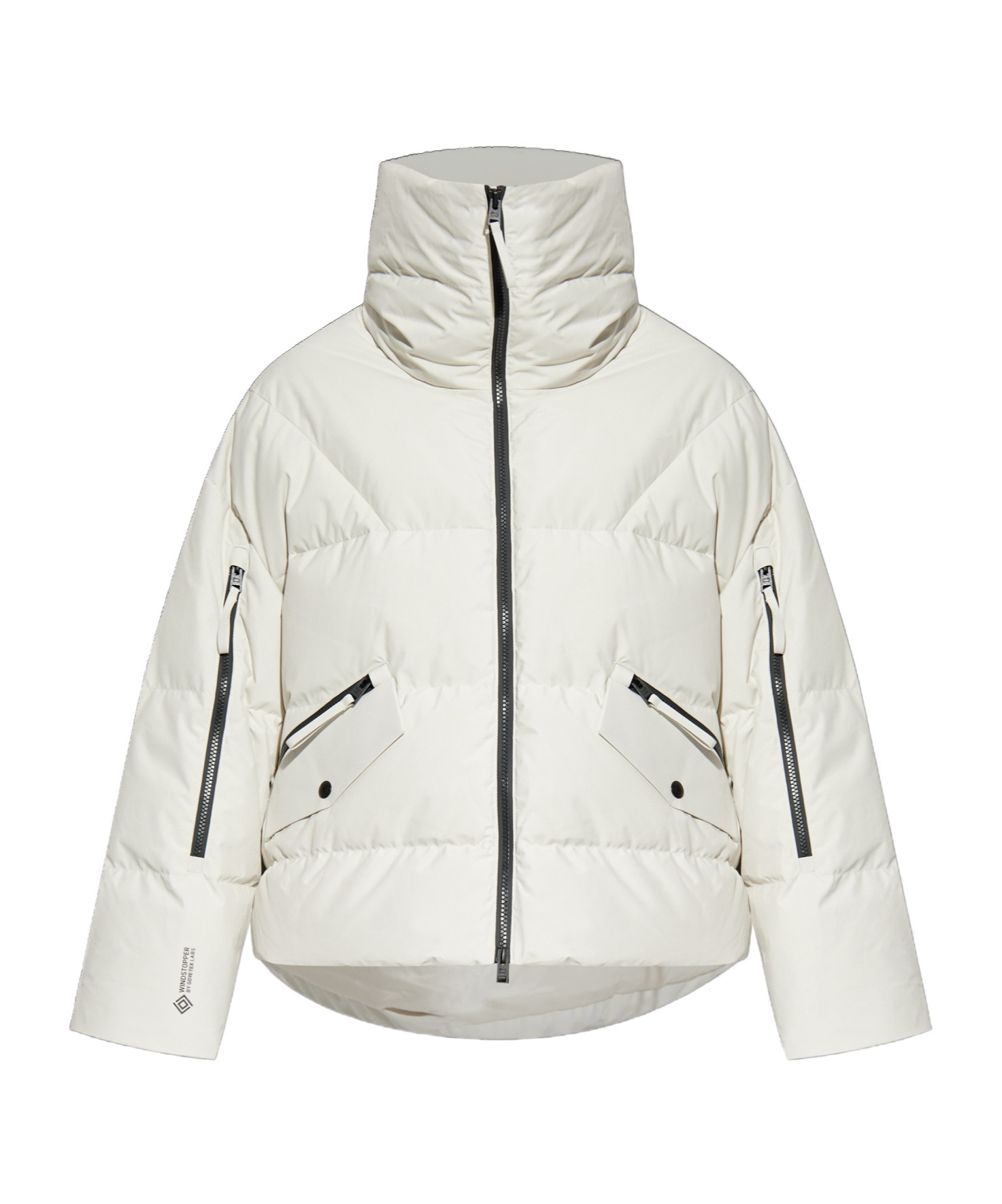 Woolrich High-neck Oversized Down Jacket In White