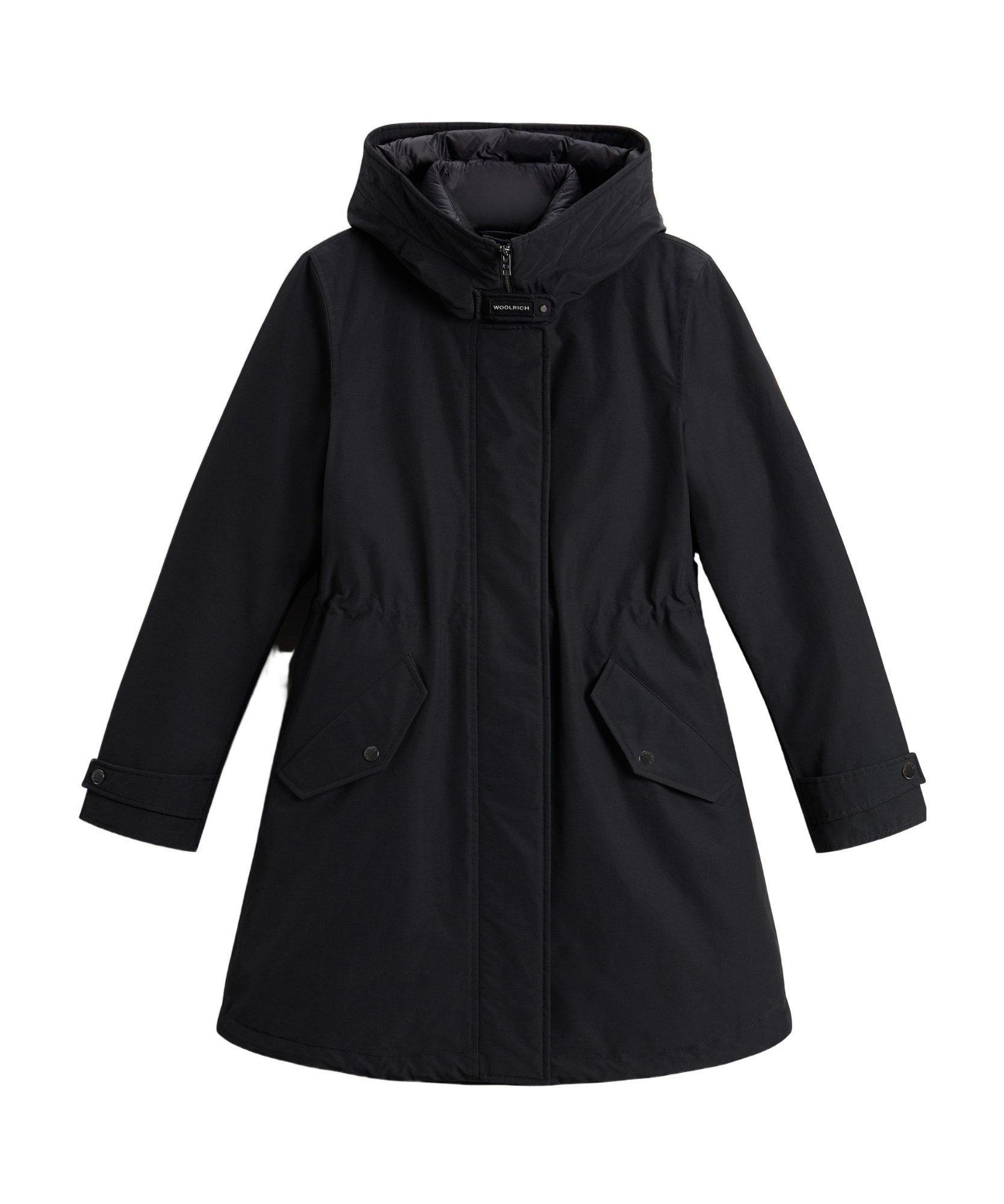 Woolrich Ramar Cloth Three-in-one Parker Coat In Black