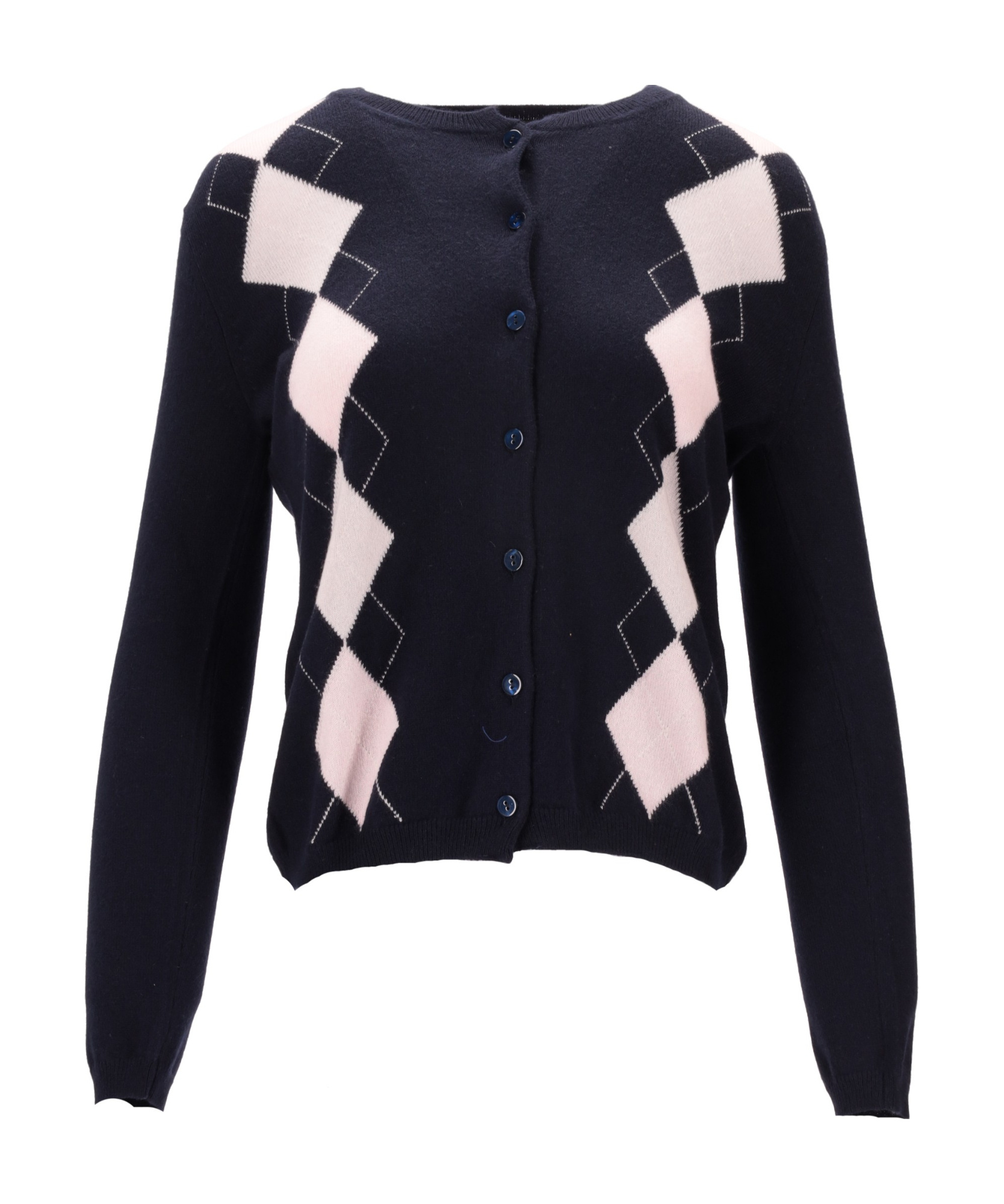 Lela Rose Diamond-pattern Cardigan In Black