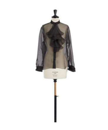 Dior Silk Organza Top In Animal Print