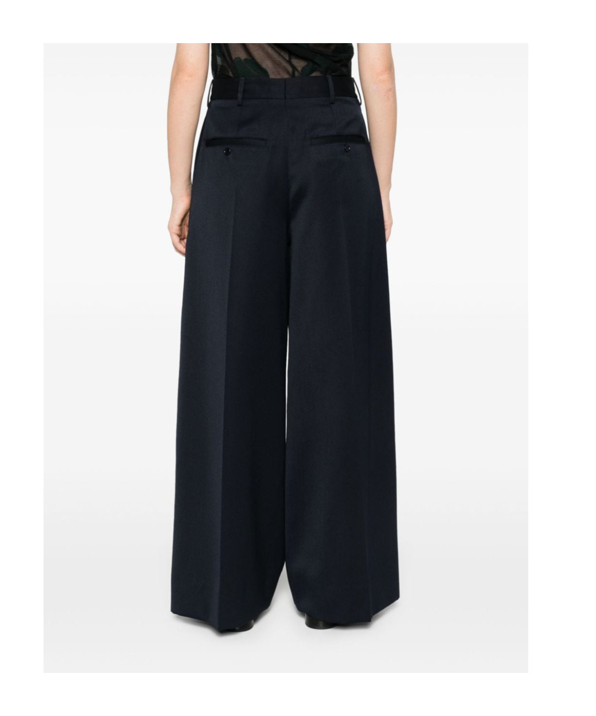 Simone Rocha Belt Loop Casual Pants In Black