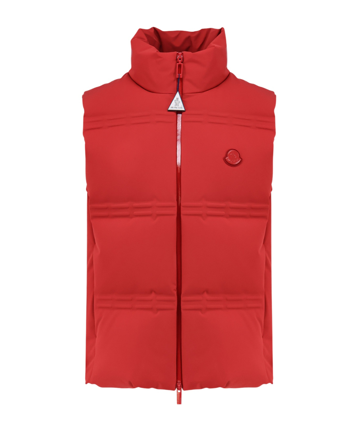 Moncler Sleeveless Down Vest In Red