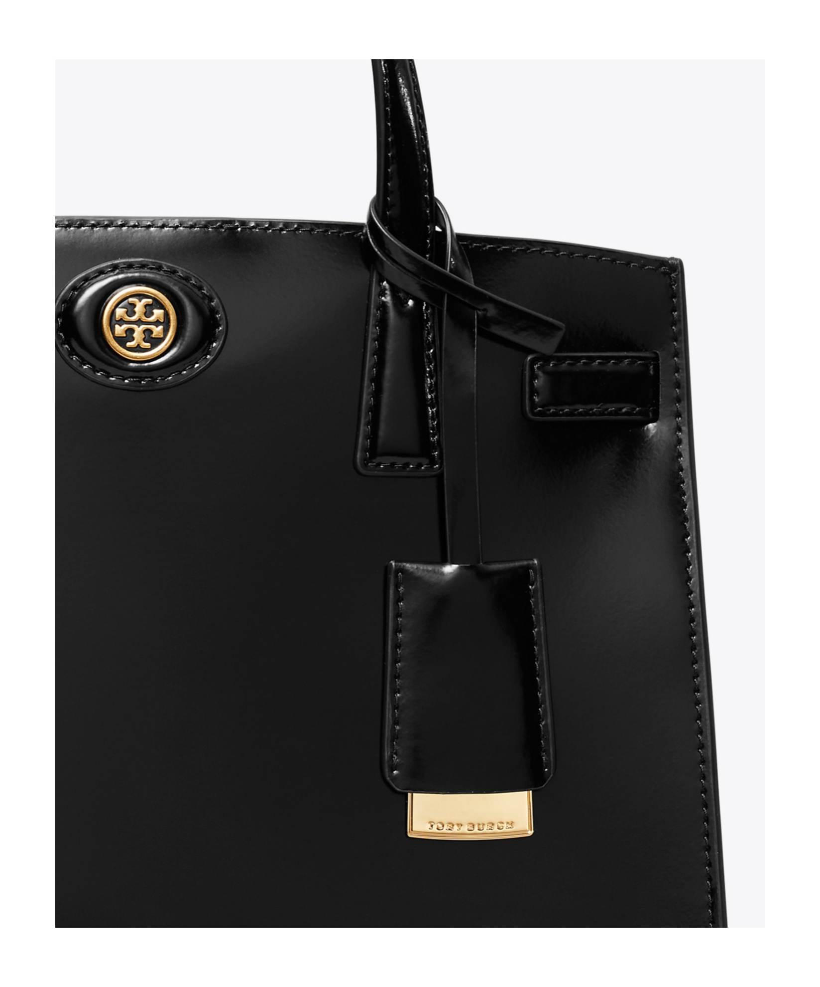 Tory Burch Small Double Handle Shoulder Bag In Black