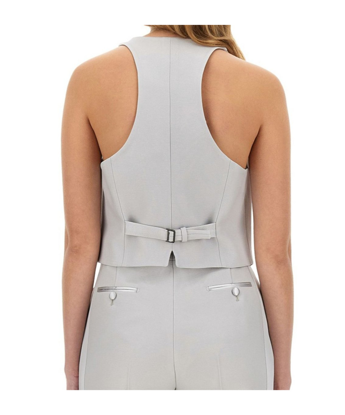 Tom Ford Lustrous Barathea Waistcoat In White