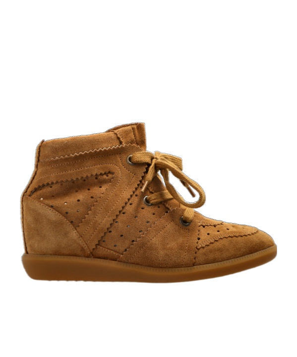 Isabel Marant Bobbie Wedge Sneakers In Brown