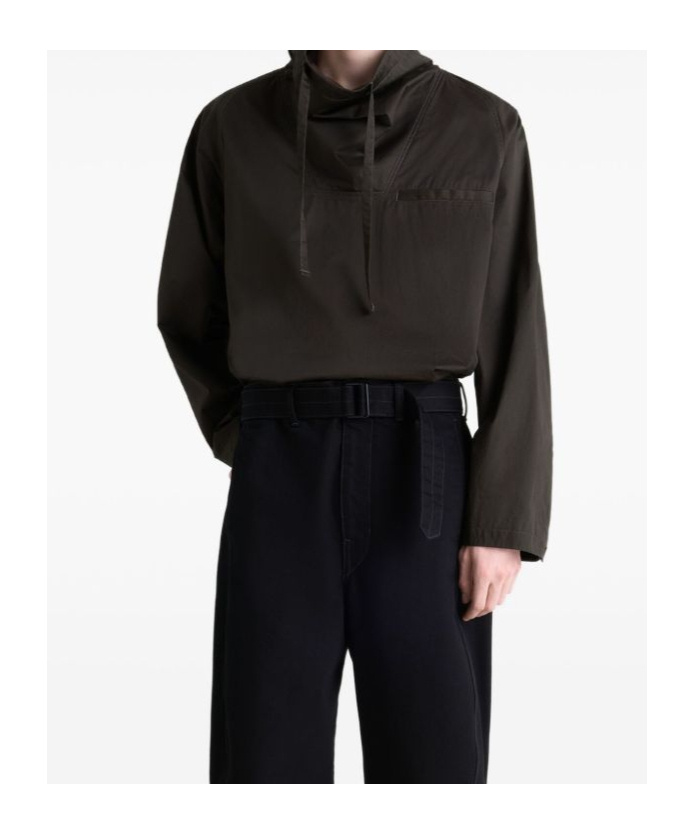 Lemaire Turtleneck Sweatshirt In Brown