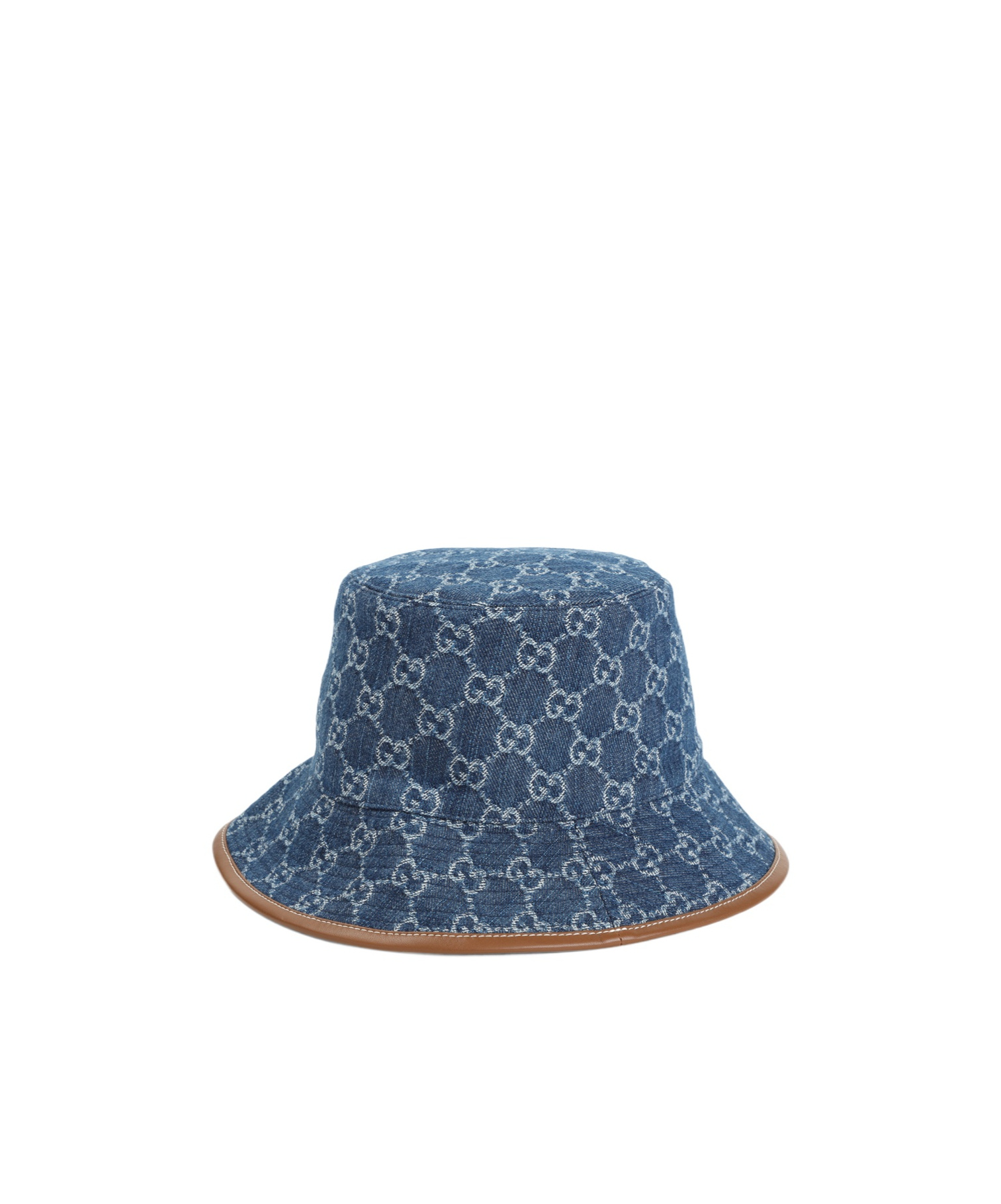 Shop Gucci Gg Denim Bucket Hat In Blue