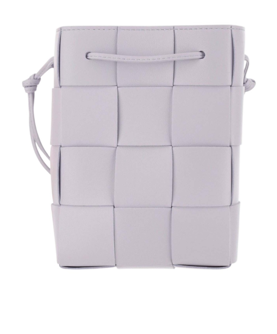 Bottega Veneta Small Cassette Shoulder Bag In Purple