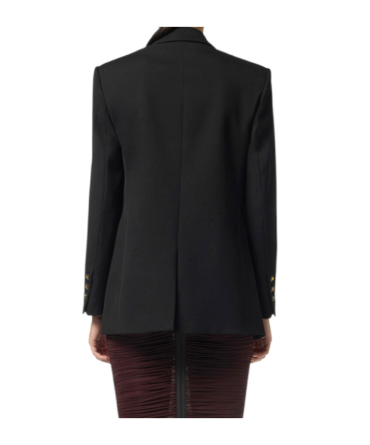 Elisabetta Franchi Long-sleeved Suit Jacket In Black