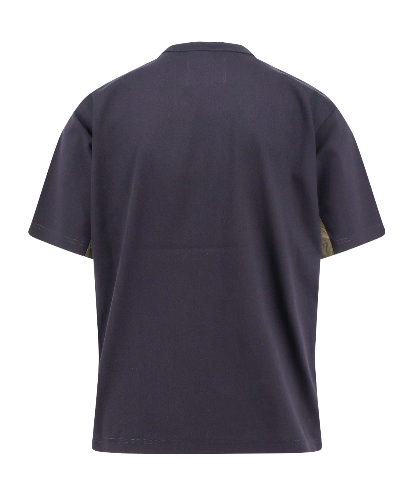 Sacai Short Sleeved Crewneck T-shirt In Black