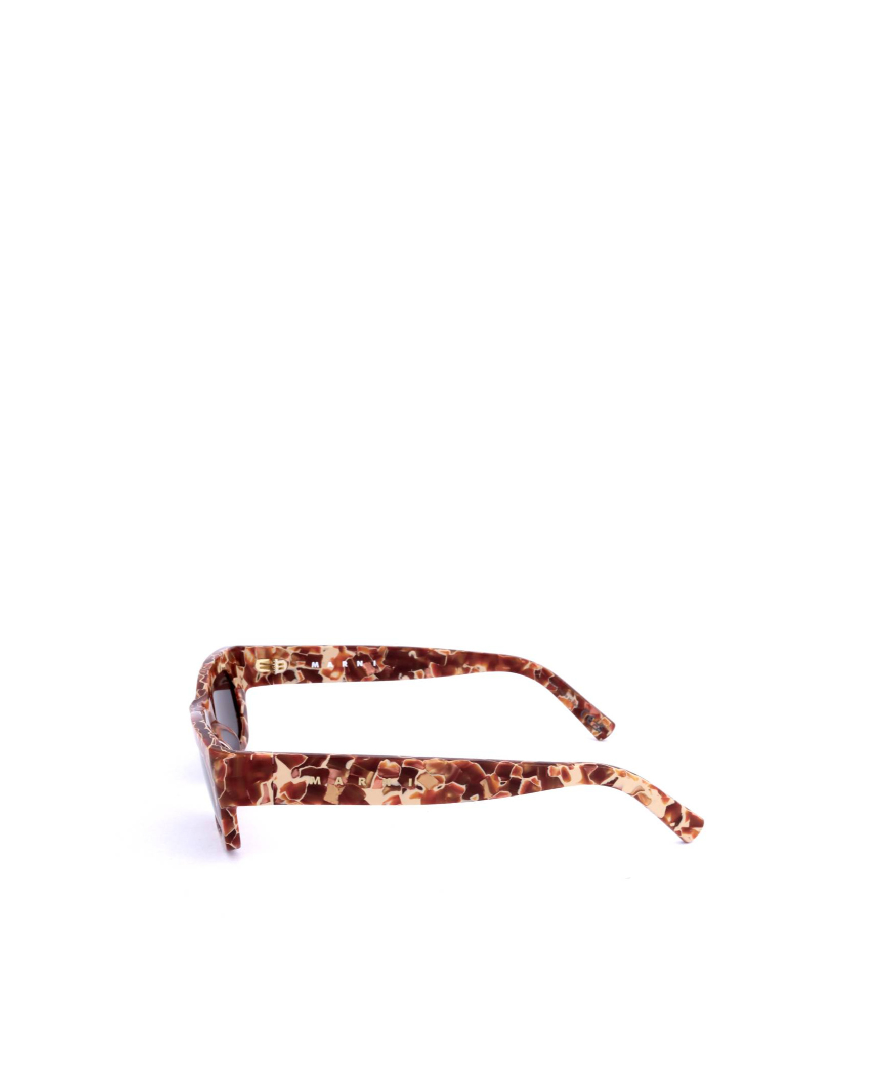 Marni Geometric Sunglasses In Brown