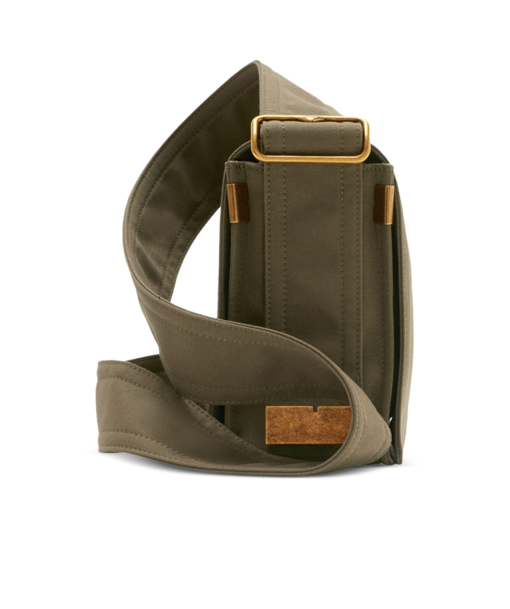 Burberry Trench Gabardine Crossbody Bag In Green