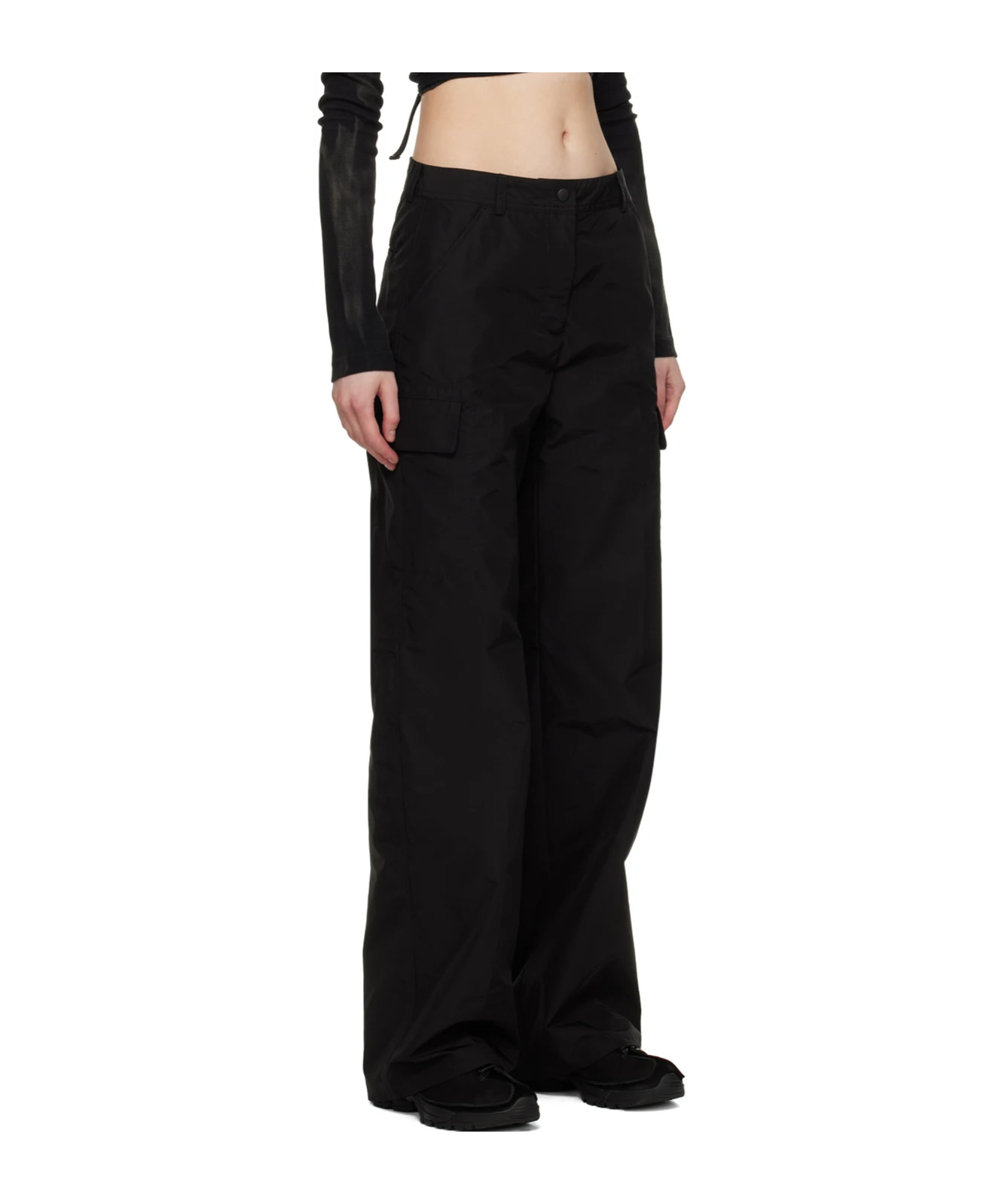 Our Legacy Wide-leg Cargo Trousers In Black