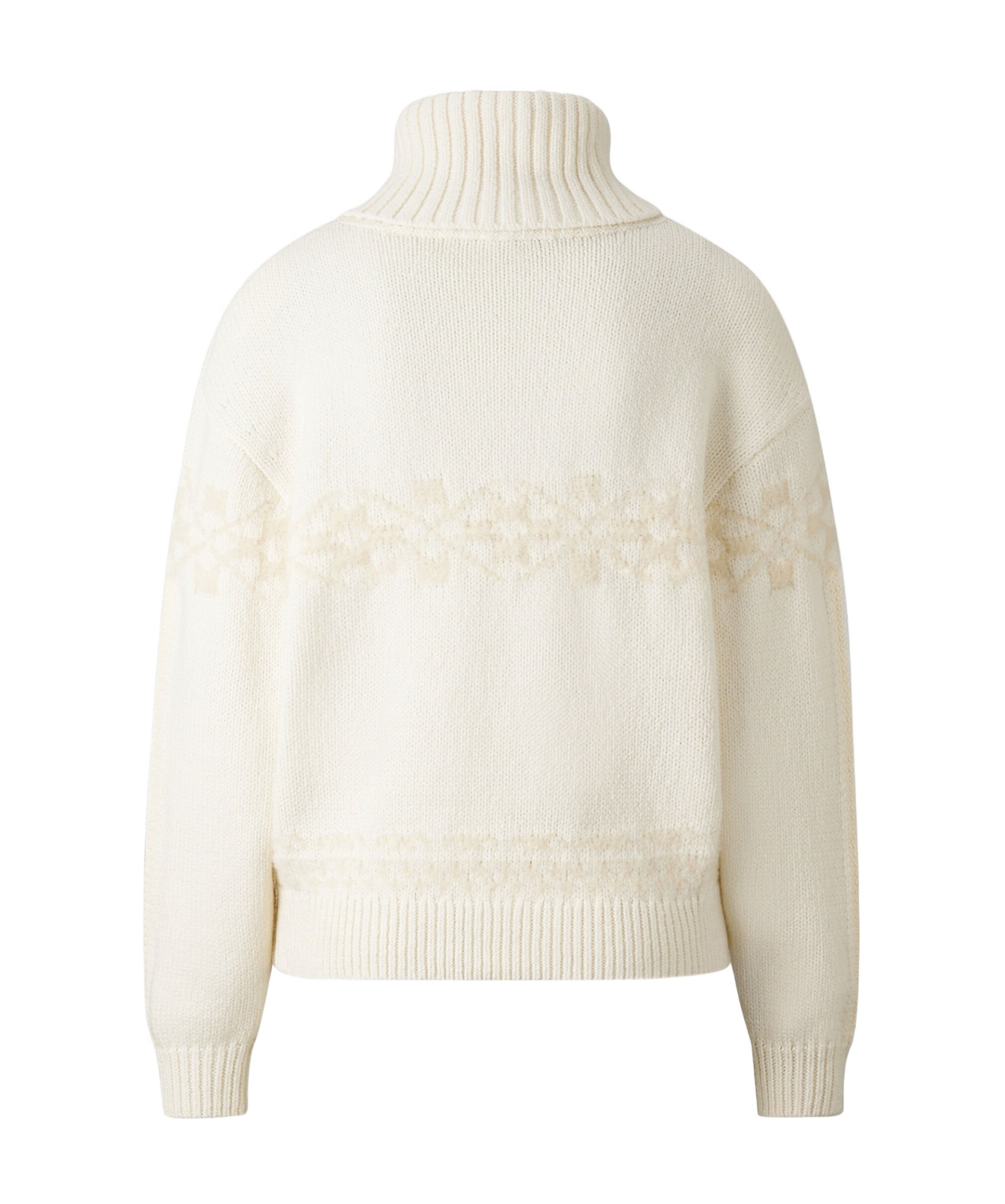 Bogner Elana Half Zip Knit Sweater In White