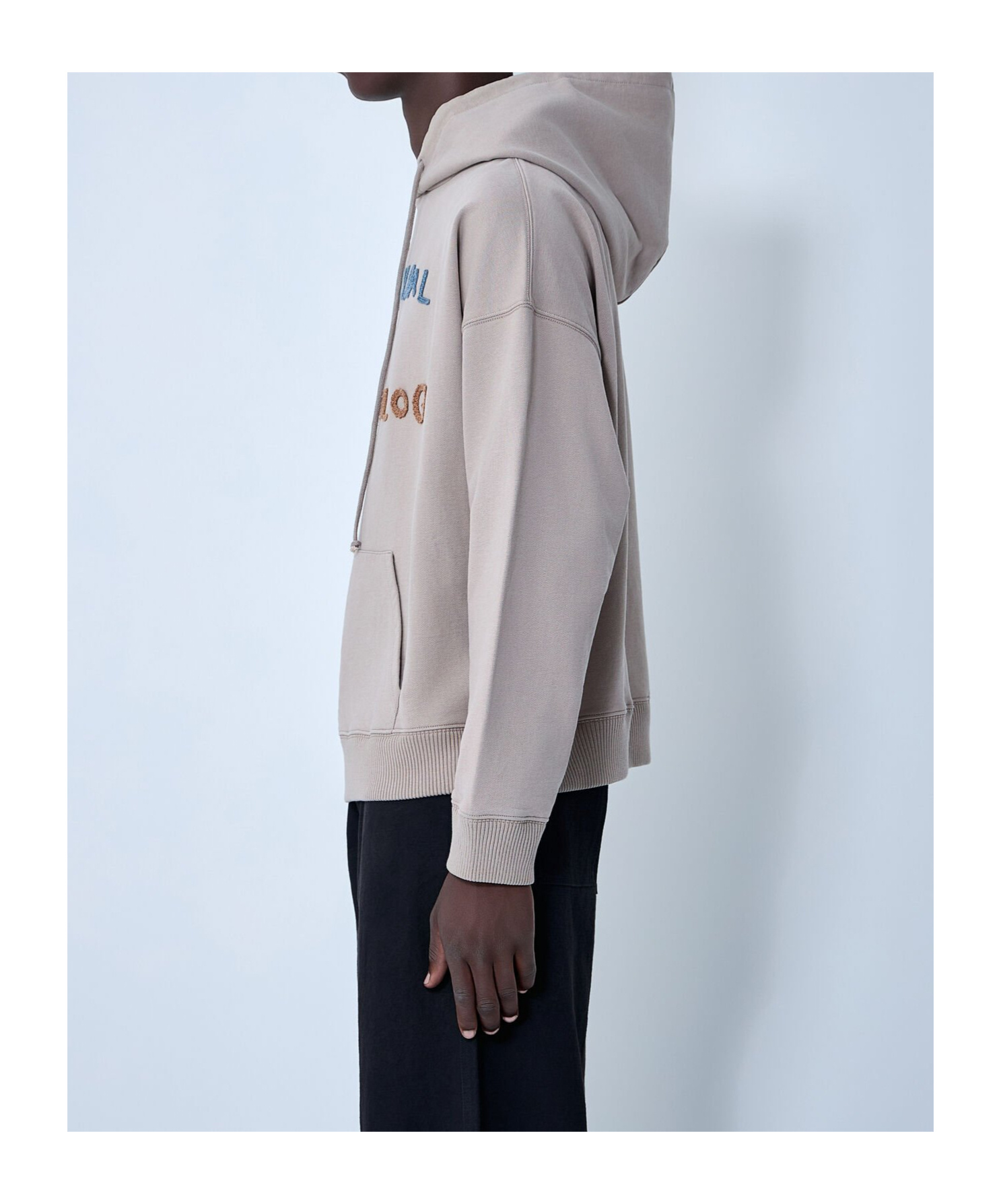 Story Mfg. Geo Hooded Sweatshirt In Gray