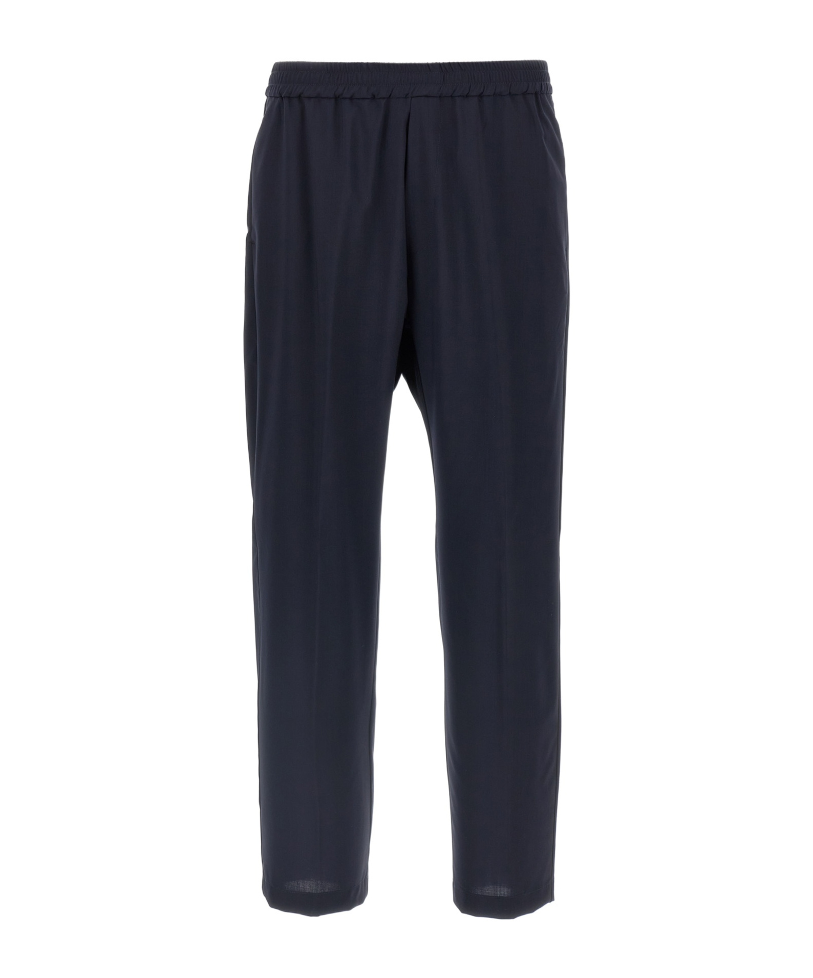 Barena Venezia Elastic Waistband Trousers With Back And Side Pockets In Blue