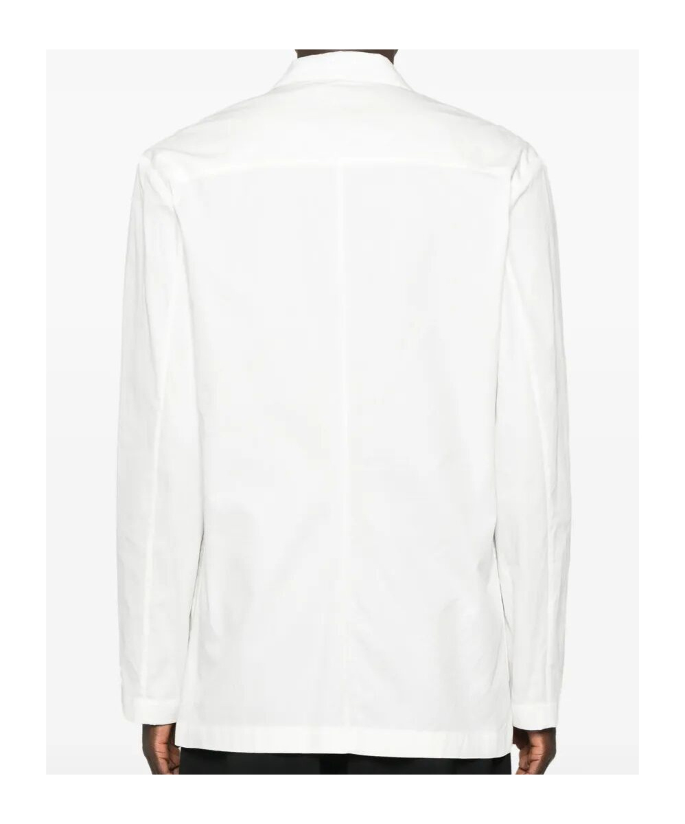 Dries Van Noten Long-sleeved Suit Coat In White