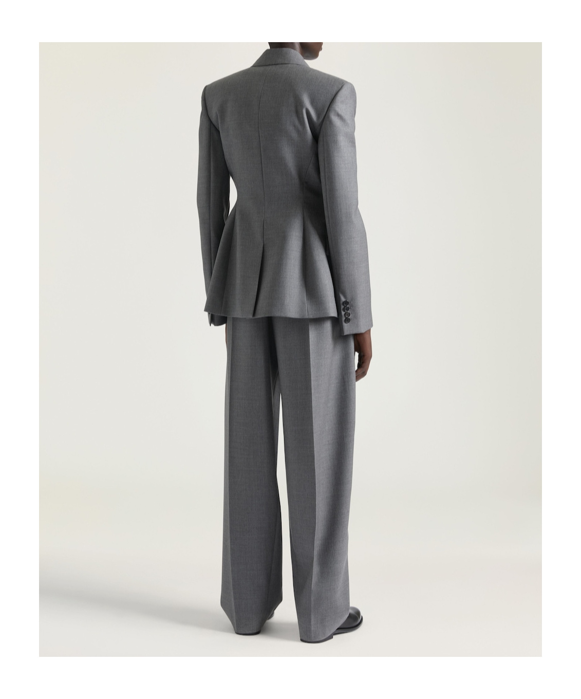 Givenchy Double Breasted Jacket In Wool In Gray