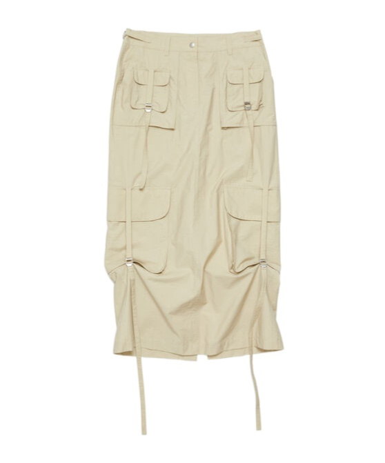 Acne Studios Cargo Skirt In Nude