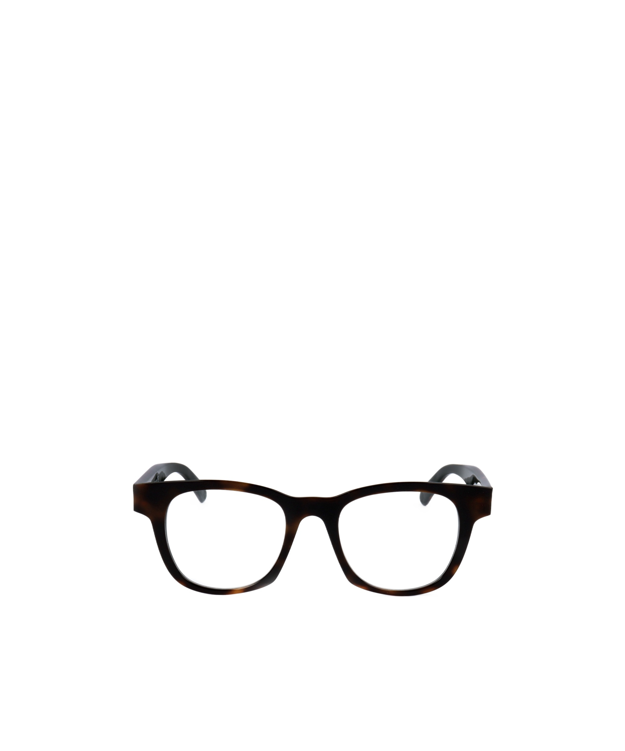 Moncler Tortoiseshell-effect Geometric-frame Glasses In Black