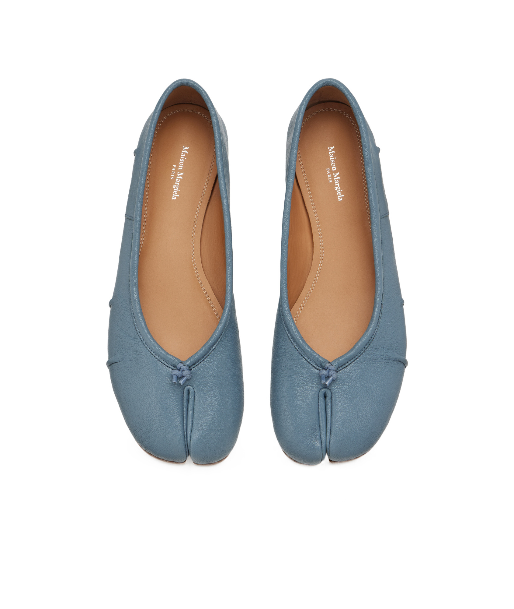 Maison Margiela Tabi Ballet Flats In Blue