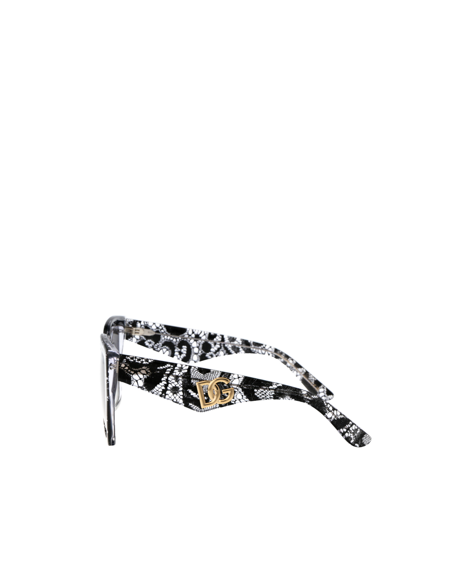Dolce & Gabbana Lace-detail Square-frame Sunglasses
