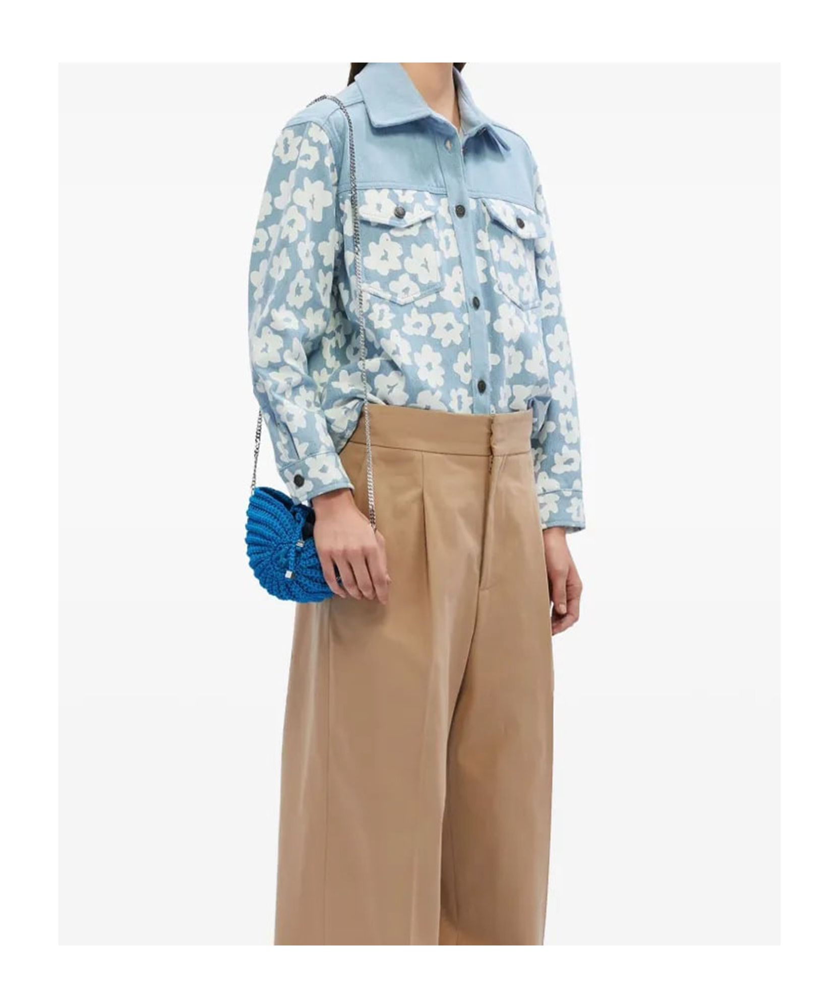 Msgm Shirt In Blue