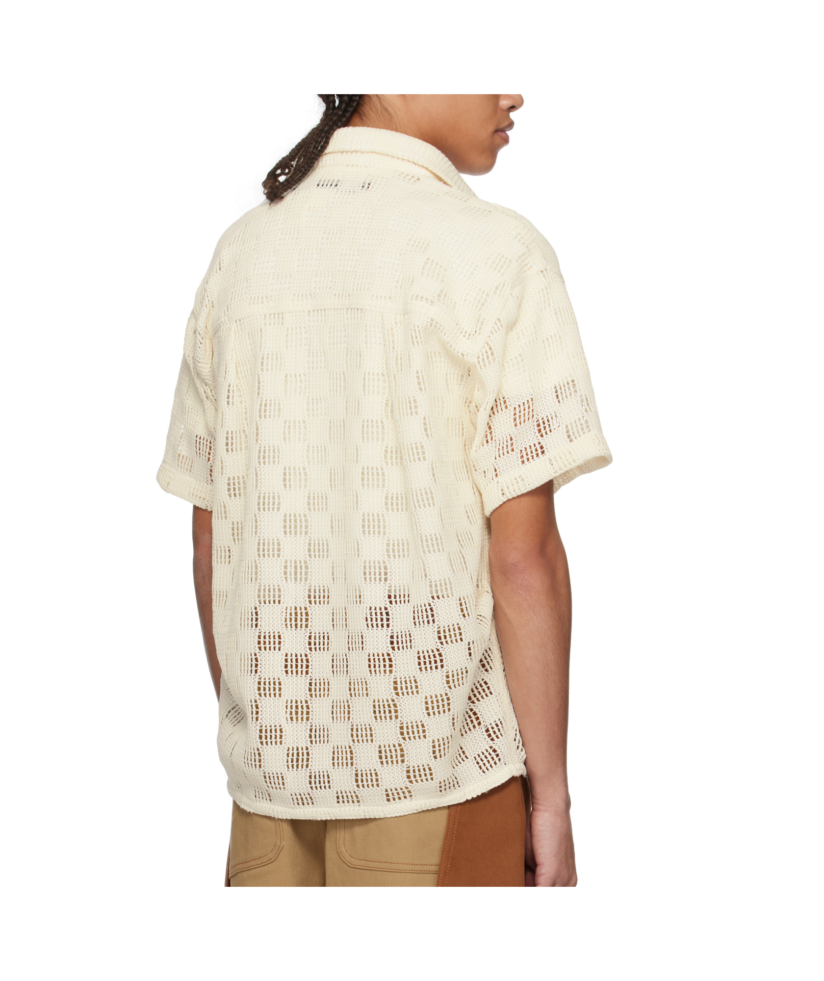 Andersson Bell Off-white Letto Knitted Shirt In Off-white