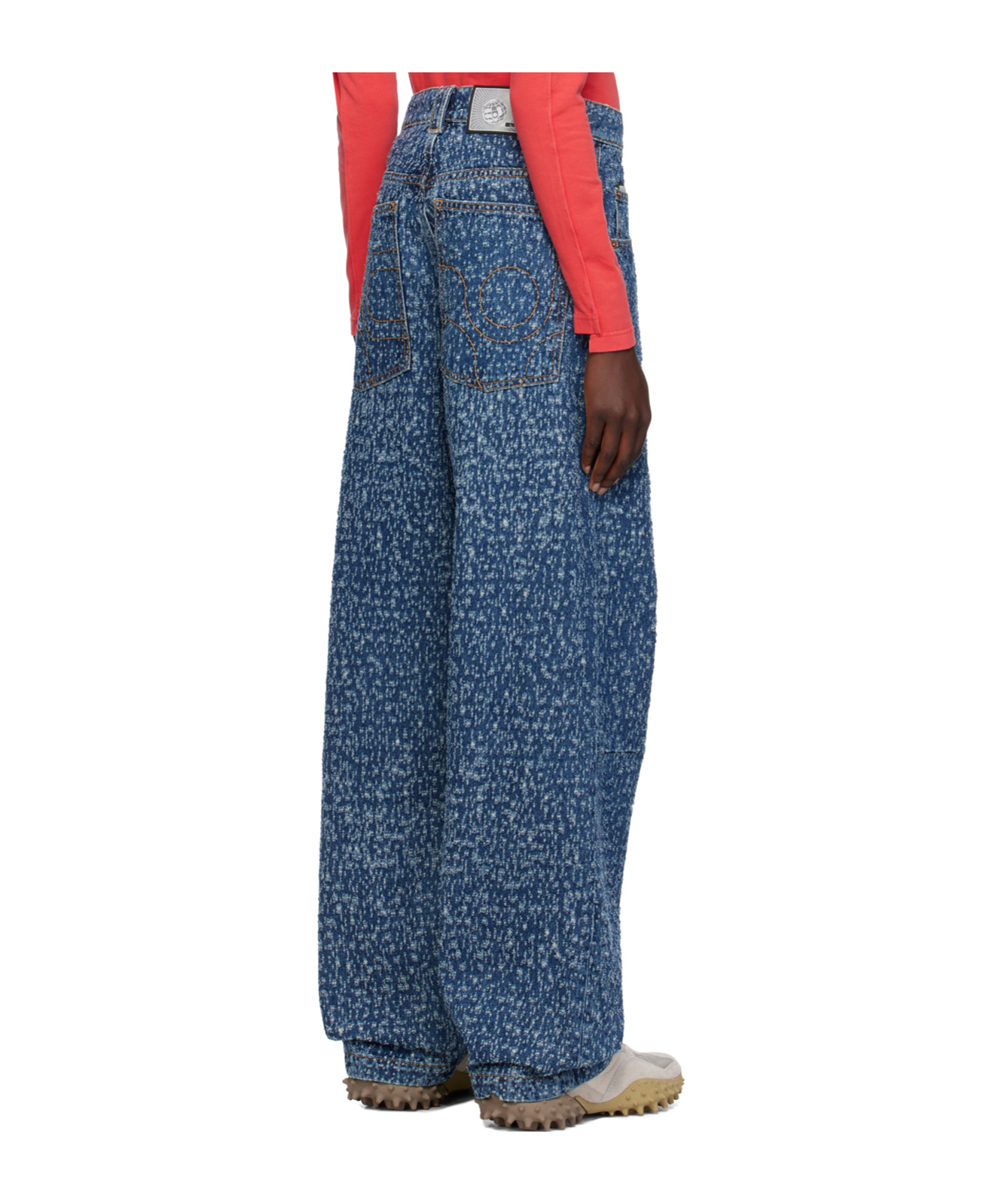 Eytys Titan Rupture Wide-leg Jeans In Blue