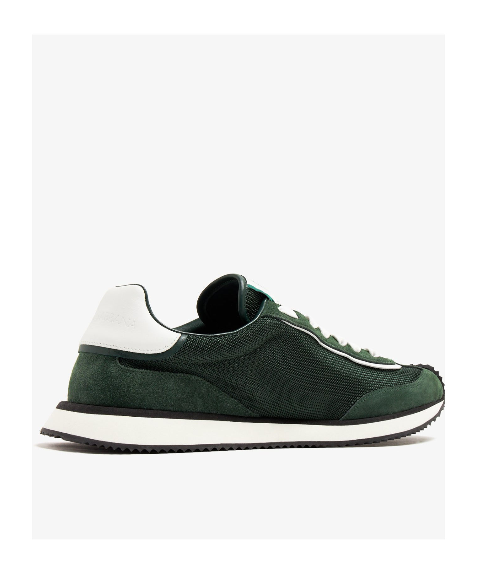 Dolce & Gabbana Multicolor Suede And Mesh Dg Aria Sneakers In Green