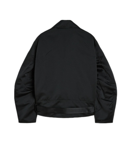Jil Sander Duchess Zip-up Jacket In Black