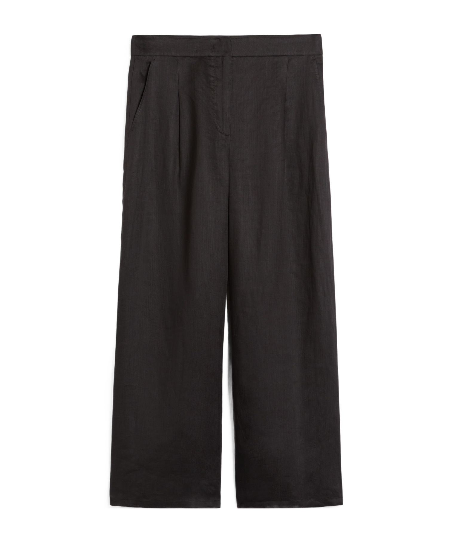 Max Mara Pantalon En Popeline Avec Cordon De Serrage In Black