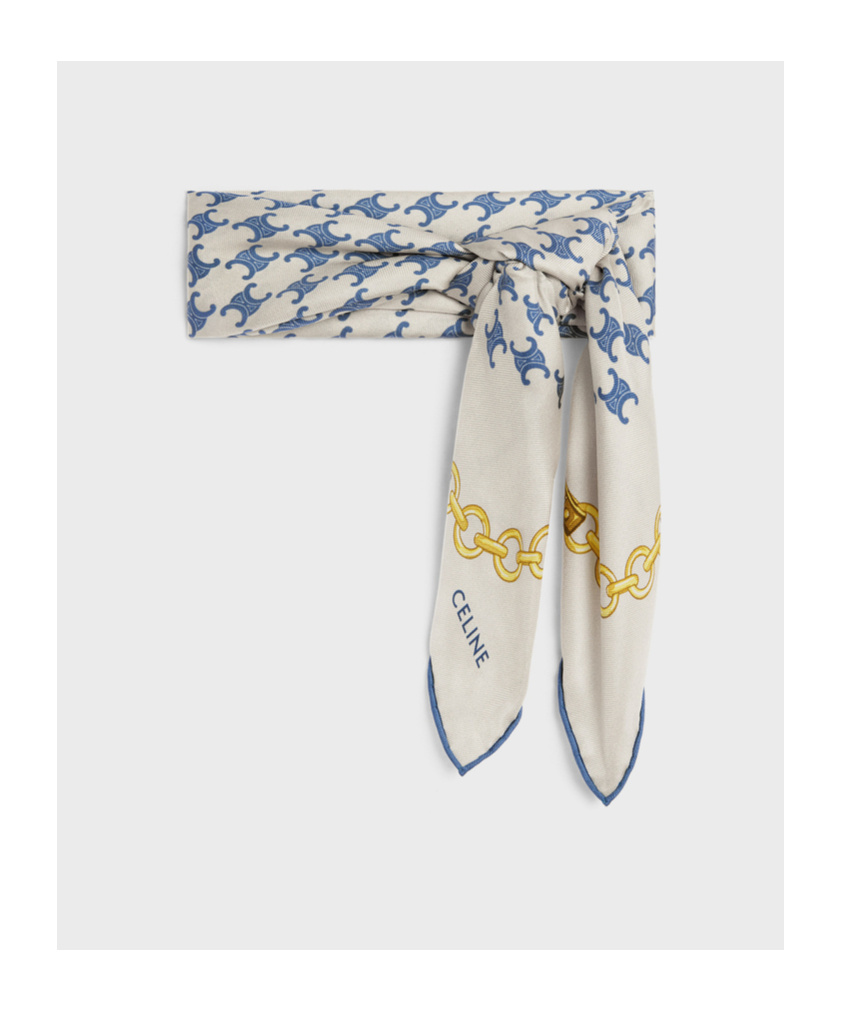 Celine Women Do Not Delete Stampa Foulard In White
