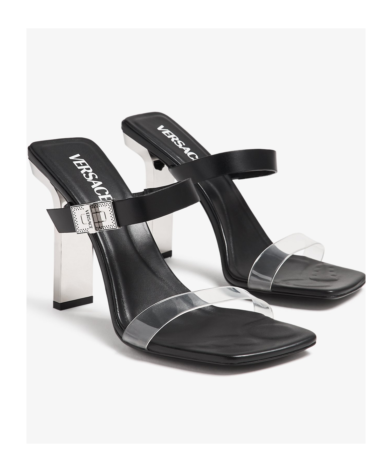 Versace Sandals In Black