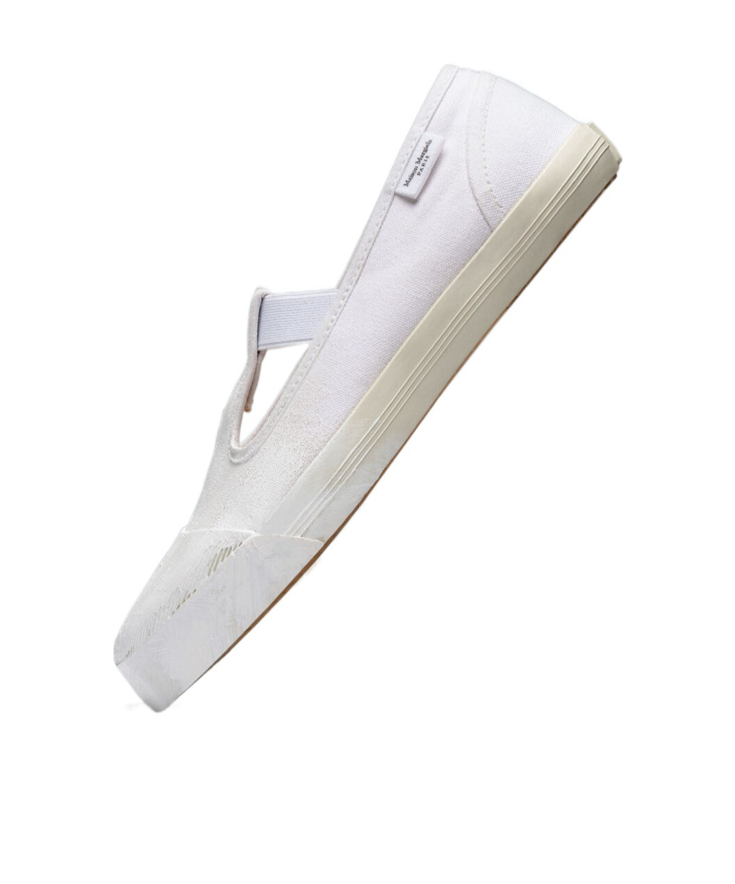 Maison Margiela Rubber Sole Sneakers Featuring Cut-out Detail In White