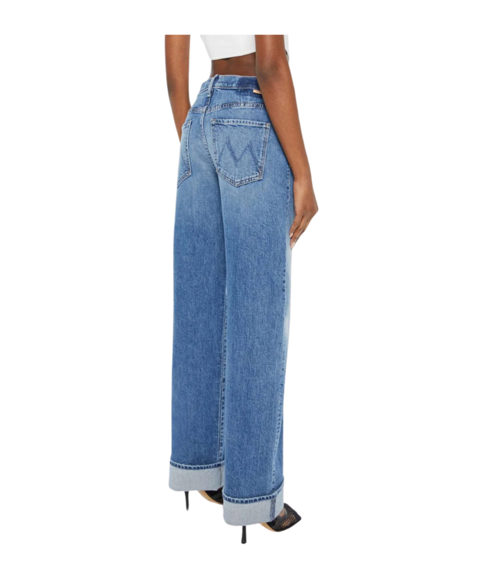 Mother The Ditcher Roller Zip Skimp Music Is The Medium Jeans In Blue