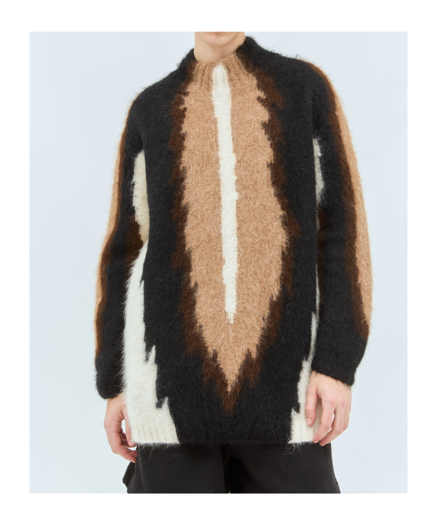 Walter Van Beirendonck Big Foot Sweater In Black