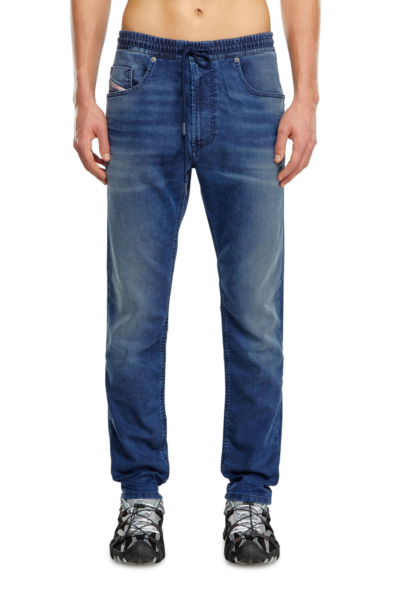 Diesel Drawstring Jeans In Blue