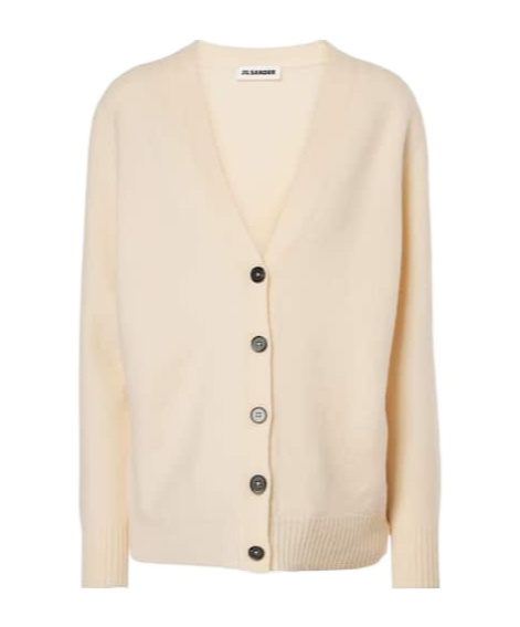 Jil Sander Wool Cardigan In Nude