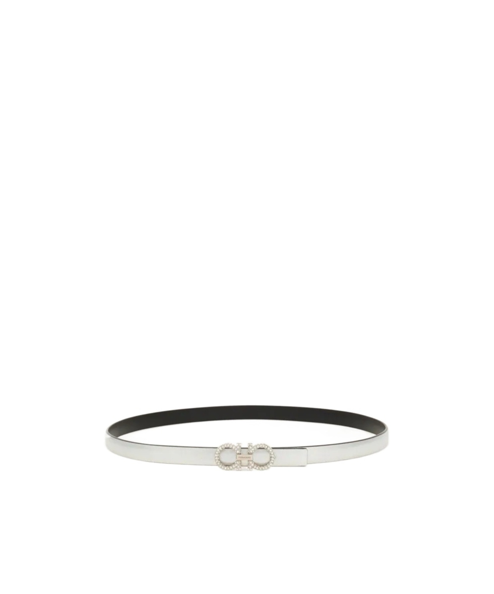 Ferragamo Reversible And Adjustable Gancini Belt In Multi