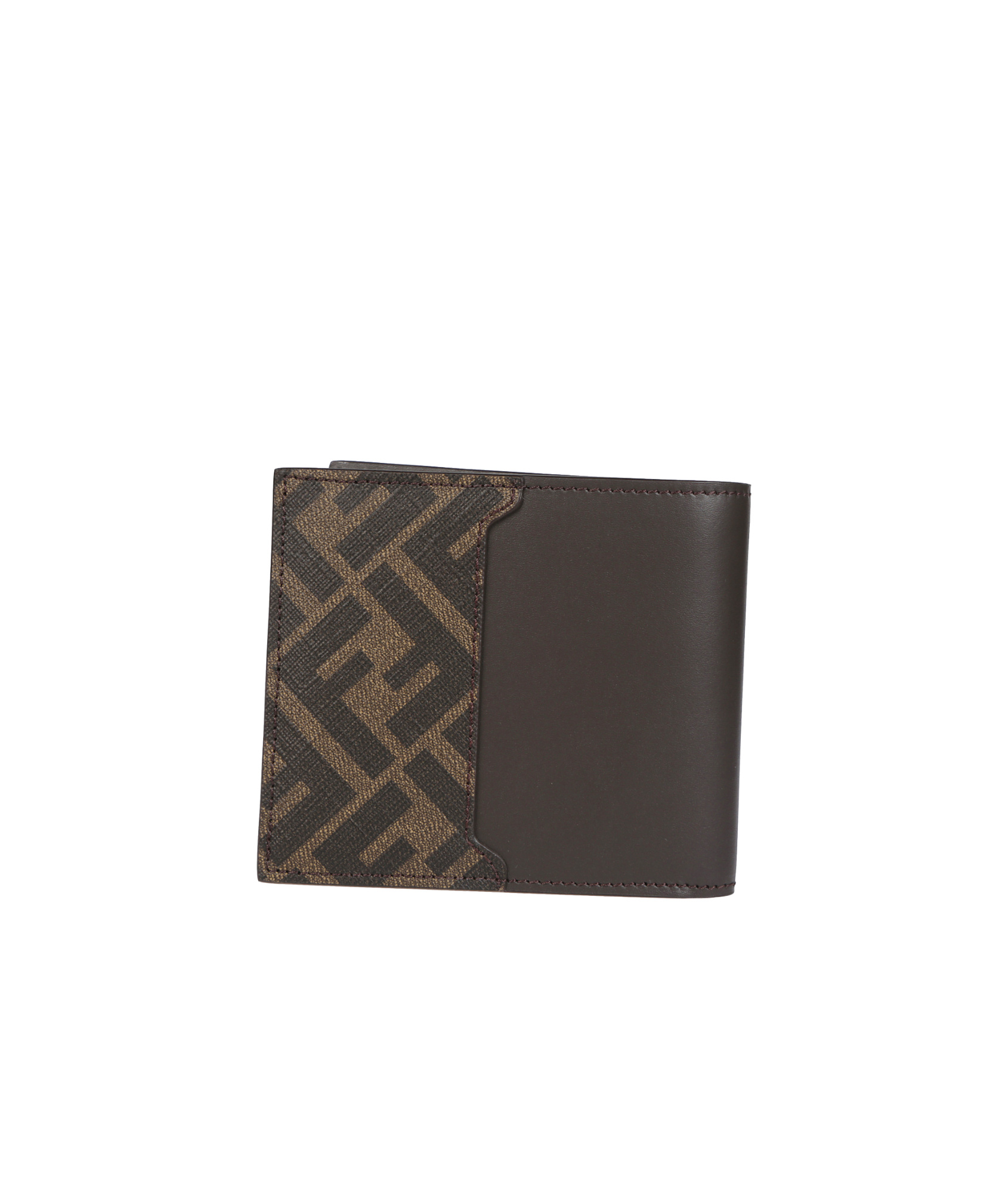 Fendi Ff-plaque Wallet In Black