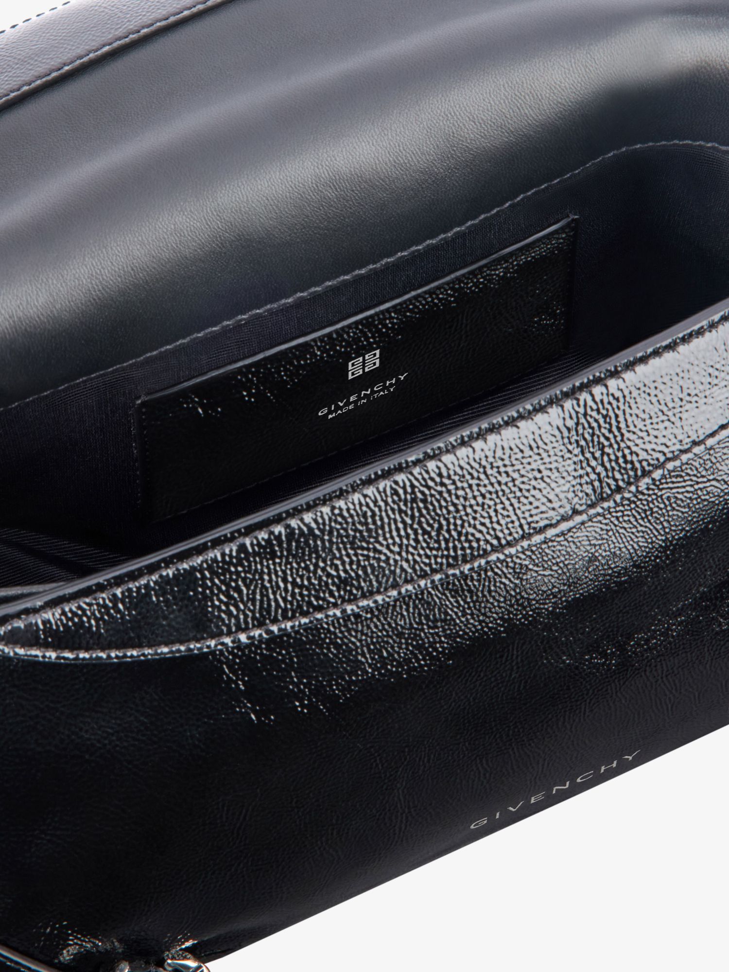 Givenchy Small P'tit Voyou Bag In Patent Leather In Black