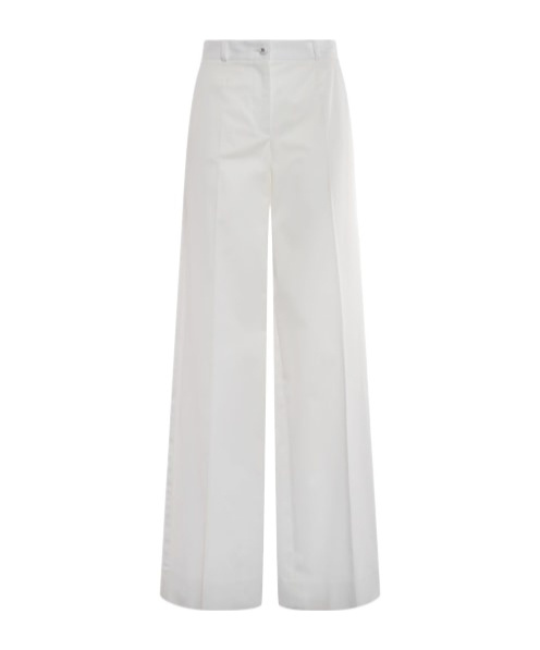 DOLCE & GABBANA BELT AND LOOP WIDE-LEG PANTS