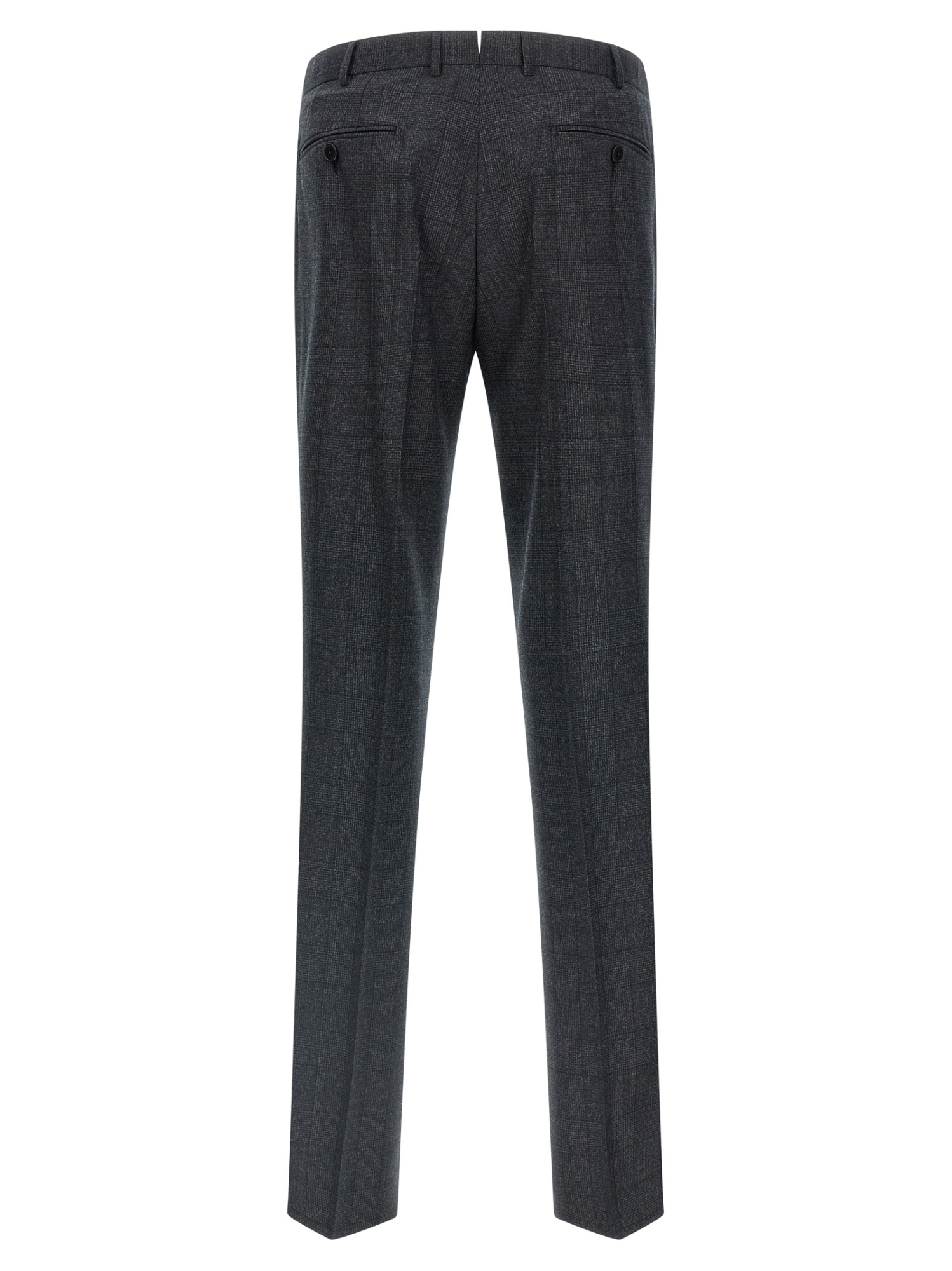 Zegna Single-breasted Blazer And Trousers Two-piece Set In Gray