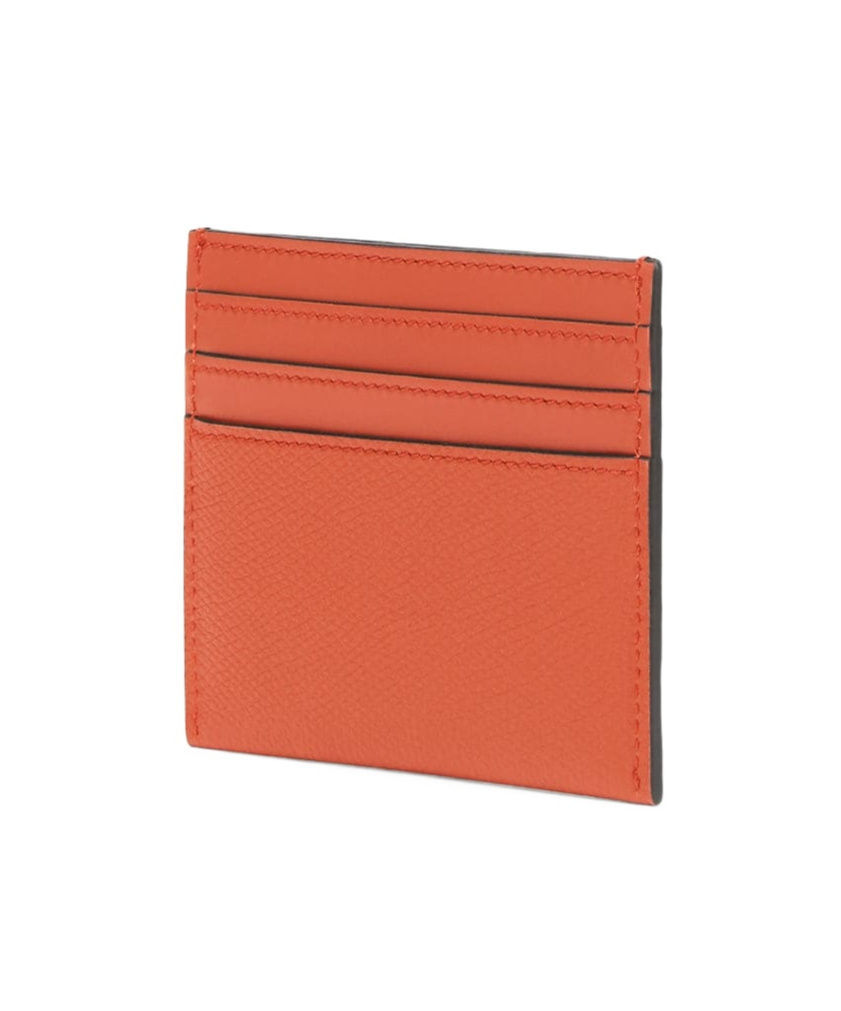 Fendi `ff Diamonds` Card Case In Red