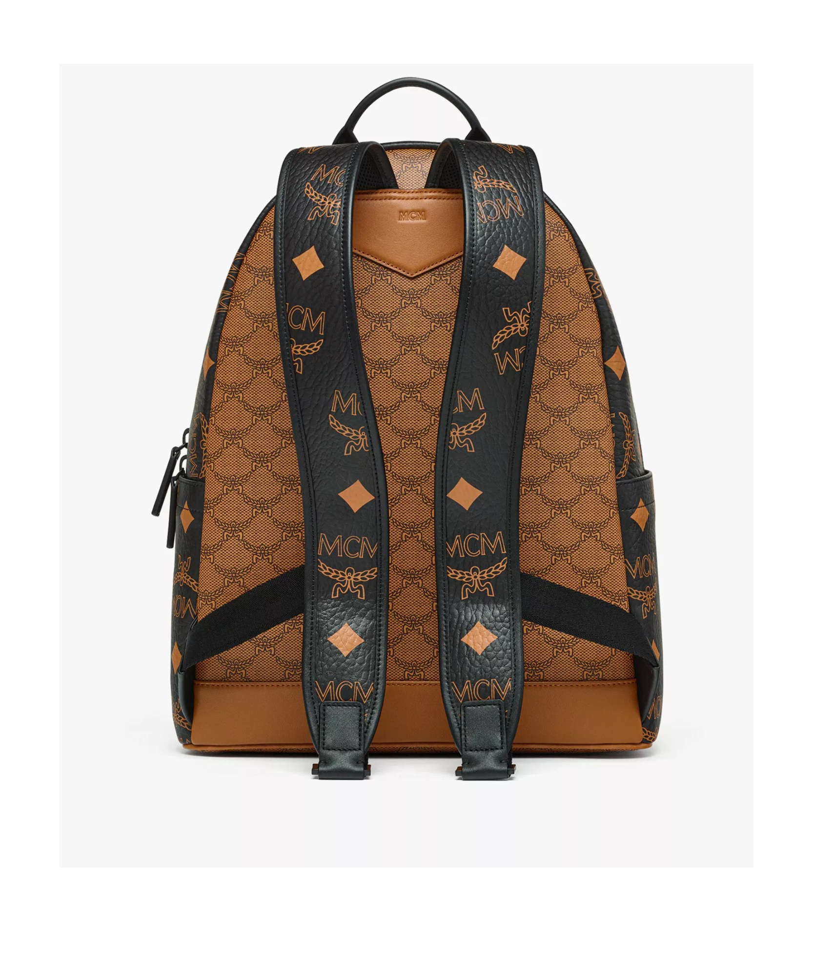 Mcm Small Stark Backpack In Brown