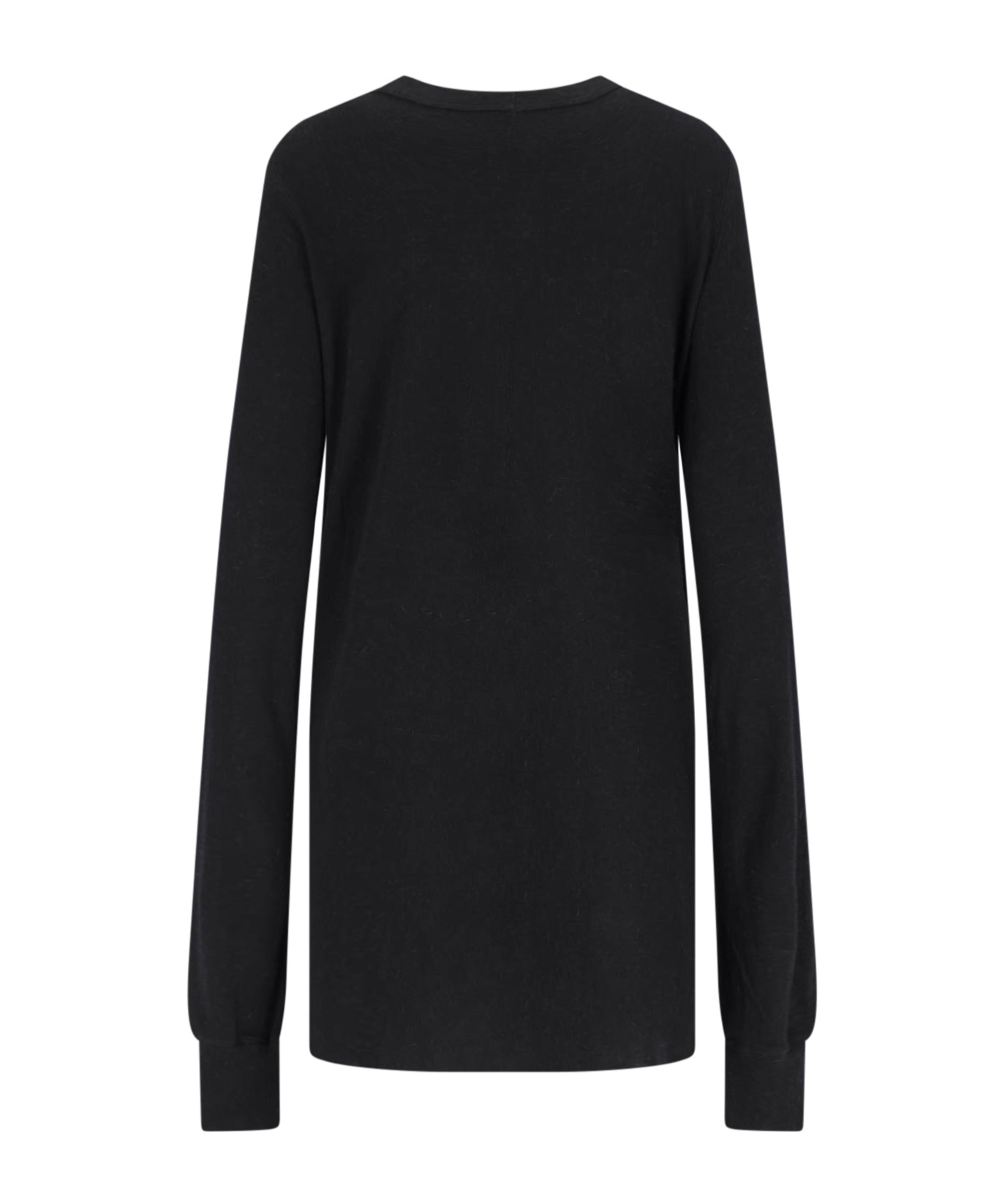 Rick Owens Long-sleeved T-shirt In Black