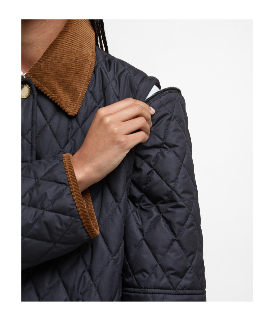Barbour Lorrie Quilted Jacket In Blue